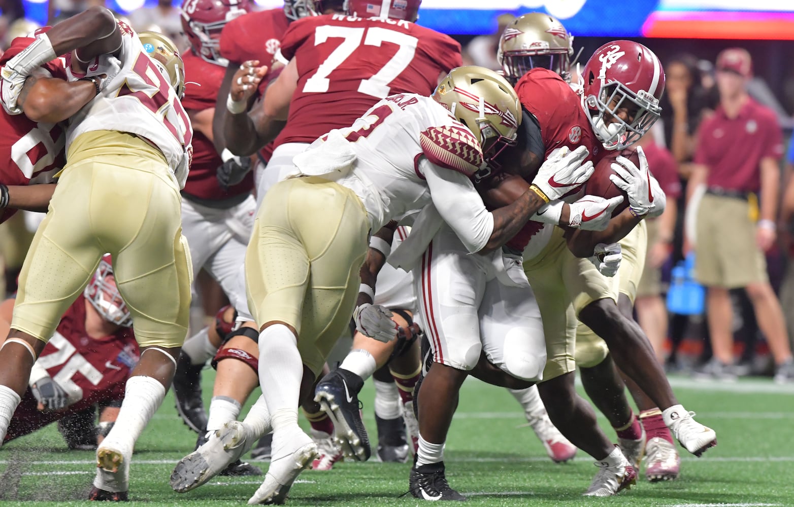 Photos: Alabama, FSU play at Atlanta’s Mercedes-Benz Stadium