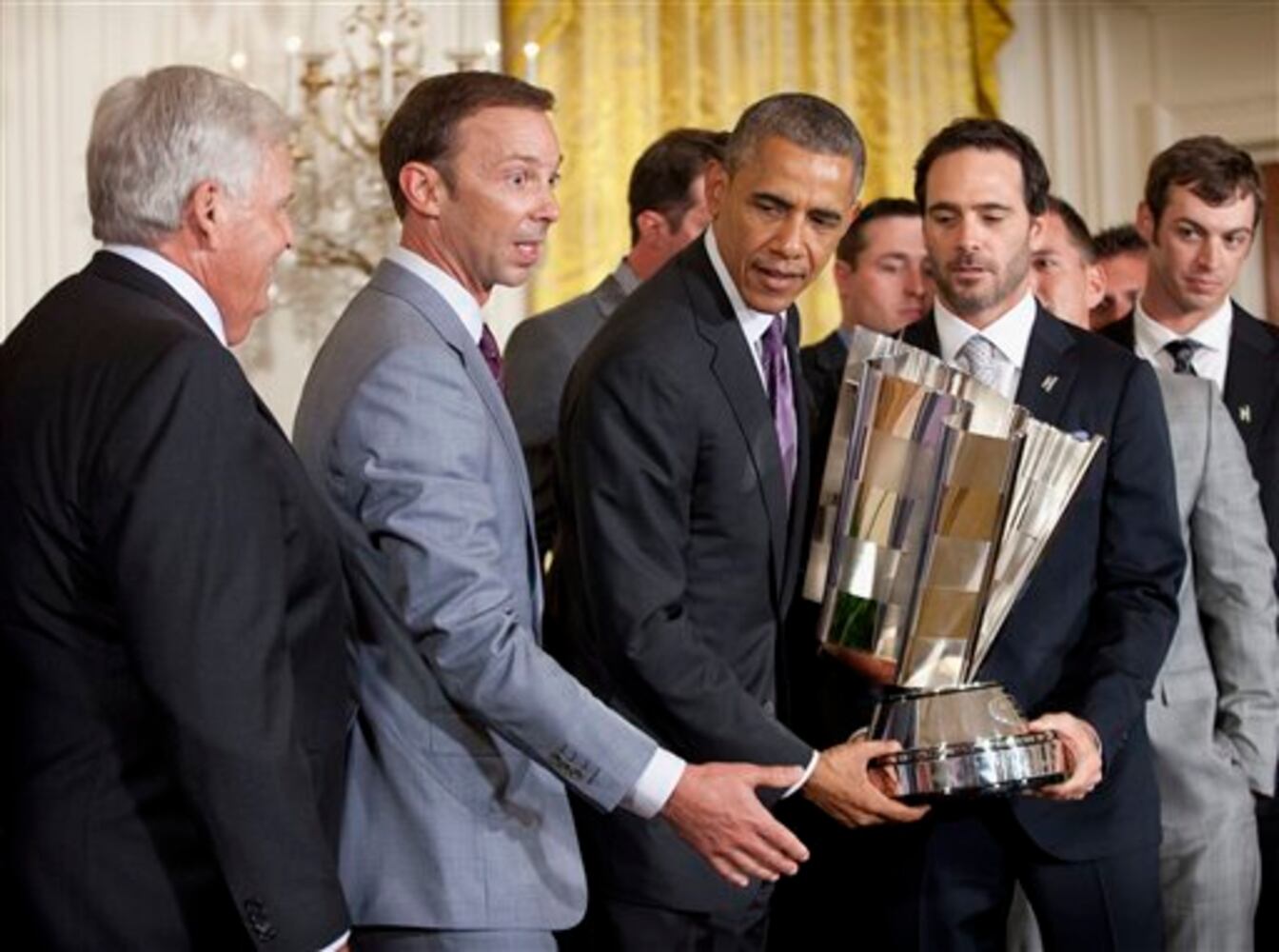 2013 NASCAR Sprint Cup Series champs honored