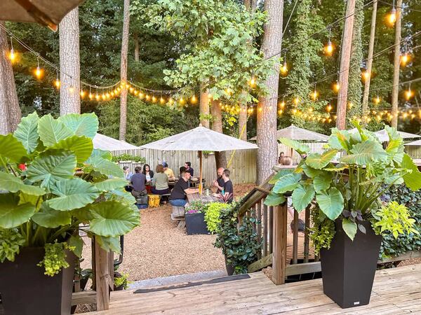 Enjoy a spring Atlanta day at Red's Beer Garden in Benteen Park with hot dogs and beer. (Courtesy of Red's Beer Garden)