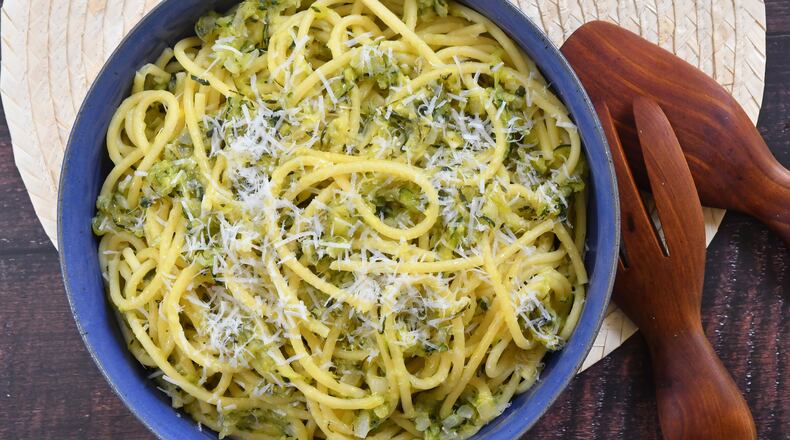 Bucatini with Zucchini Sauce.
Chris Hunt for The Atlanta Journal-Constitution