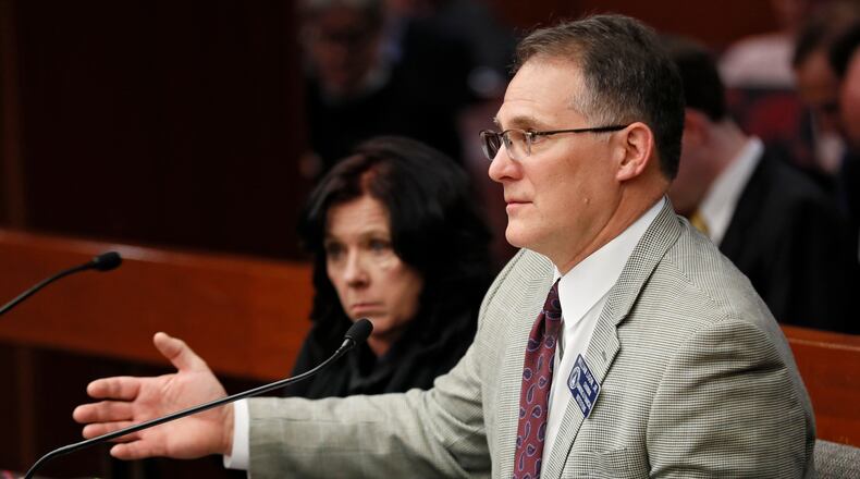 2/8/18 - Atlanta - Senator William Ligon, R - Brunswick, presented the bill.   The Senate Judiciary Committee B held a hearing on SB 375, presented by Ligon,  titled the "Keep Faith in Adoption and Foster Care Act".   BOB ANDRES  /BANDRES@AJC.COM