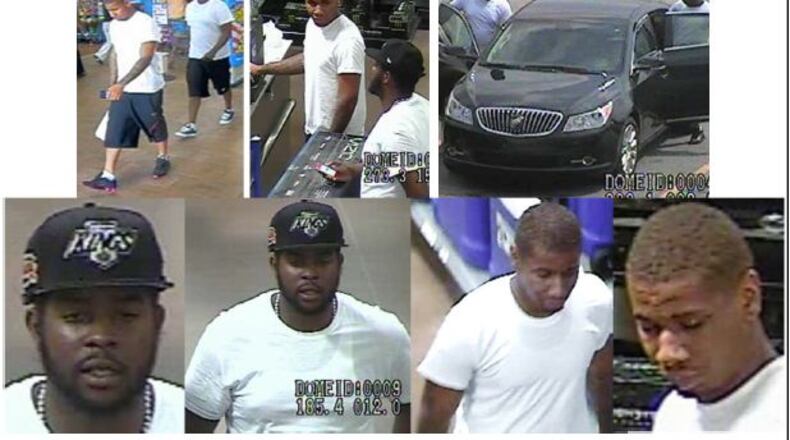 Henry County police released surveillance photos of men accused of using fake credit cards.