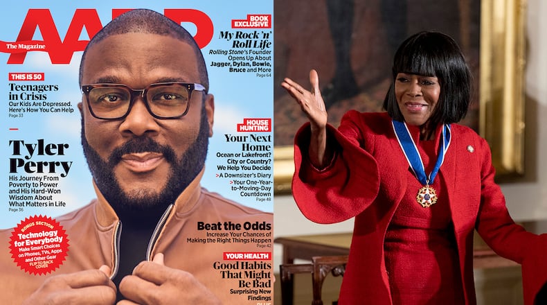 Tyler Perry told AARP magazine he gave $1 million to Cicely Tyson in 2007 for one day's work because he wanted to honor her and make up for how badly she was underpaid earlier in her career. AARP/AP