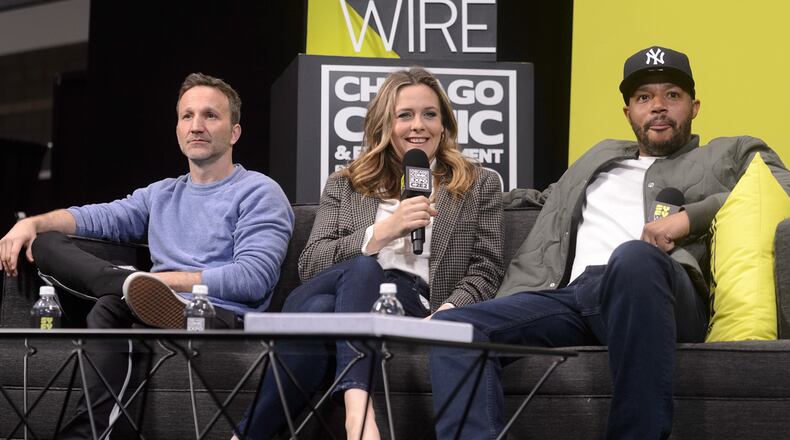 Breckin Meyer, Alicia Silverstone and Donald Faison attend C2E2 Chicago Comic & Entertainment Expo on March 23, 2019 in Chicago, Illinois.