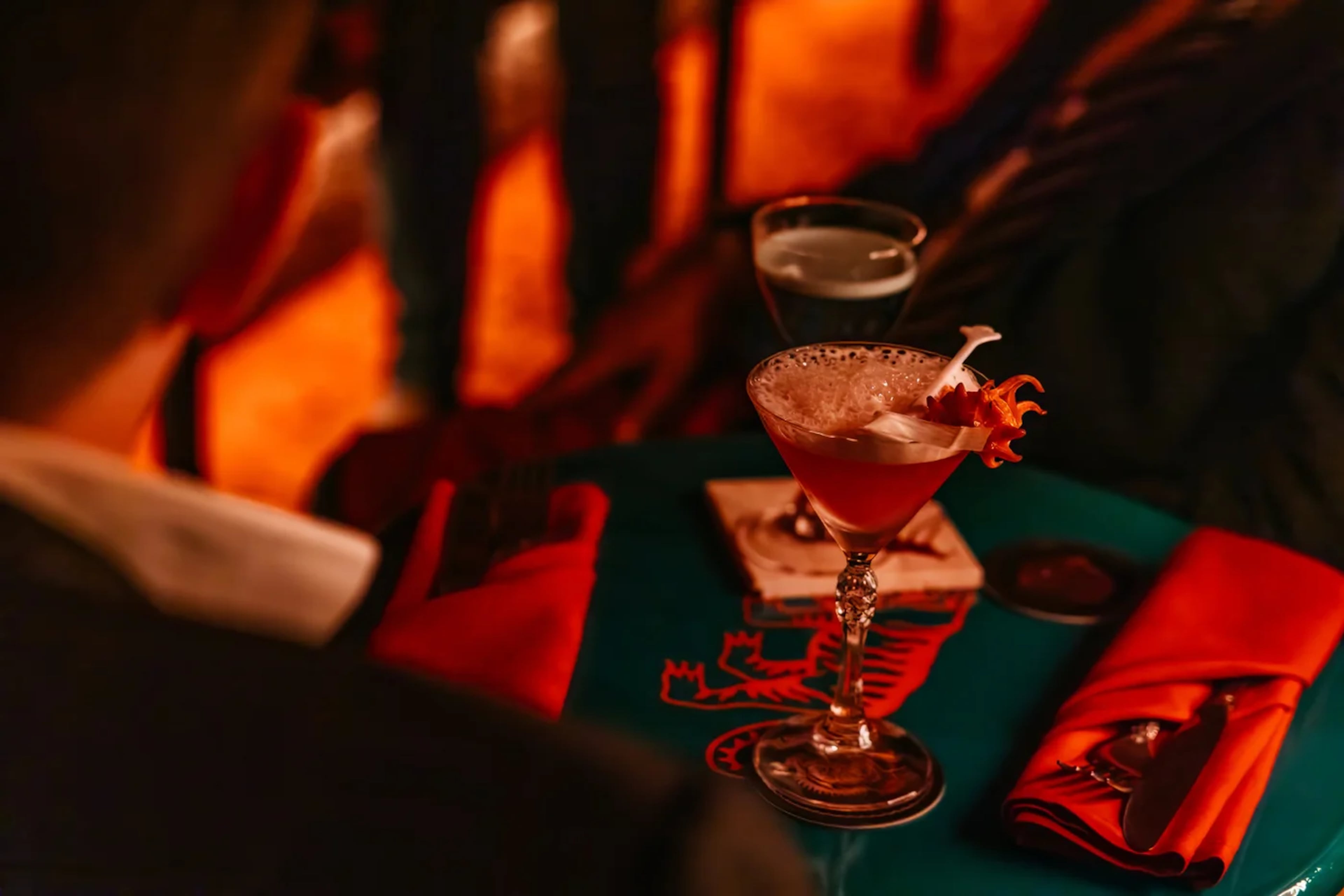 The 2R Rossi cocktail from Tiger Sun's Goodfellas-themed menu. (Luke Beard / Courtesy of Tiger Sun)