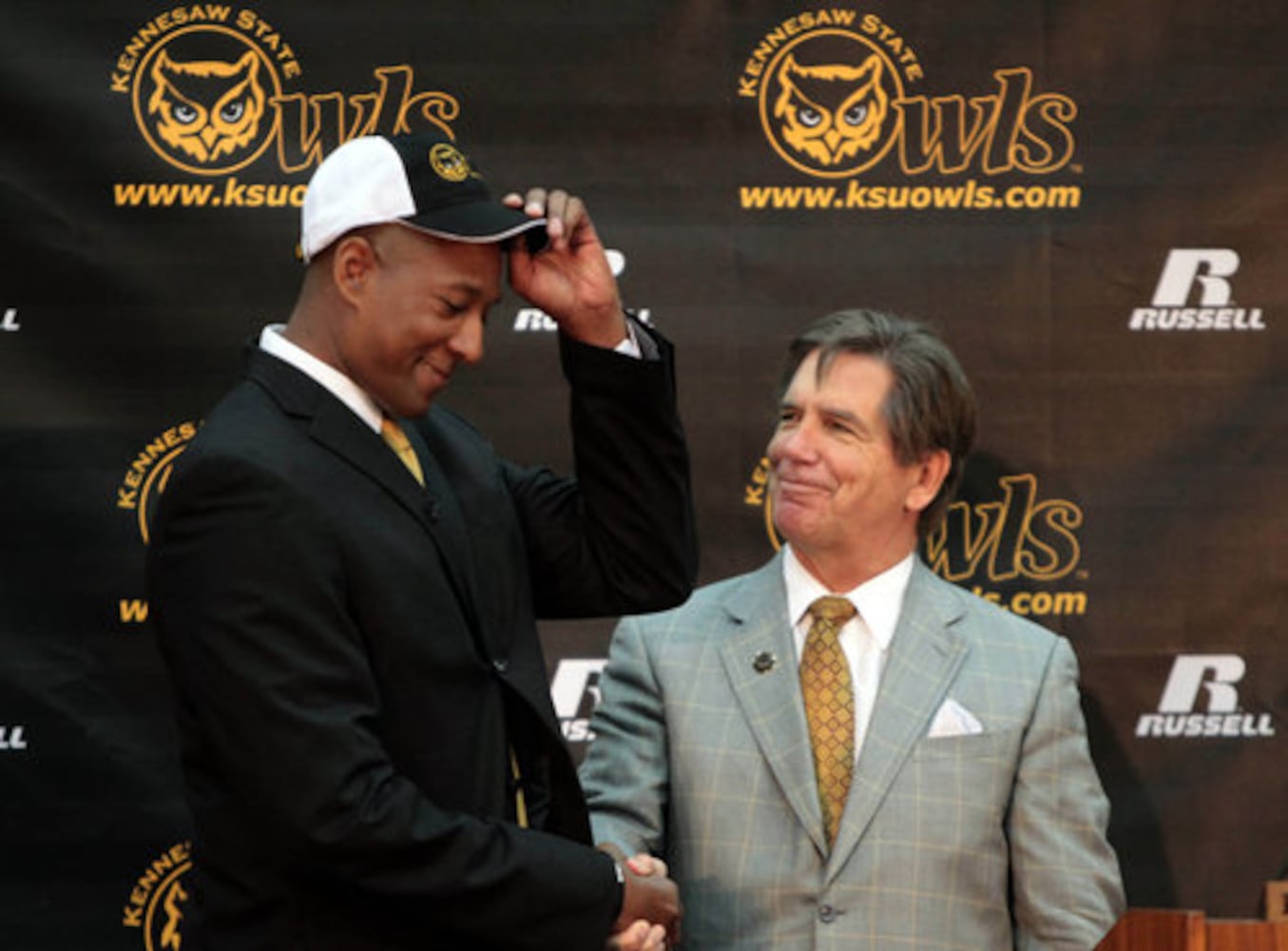 Lewis Preston, KSU's new coach, introduced to school