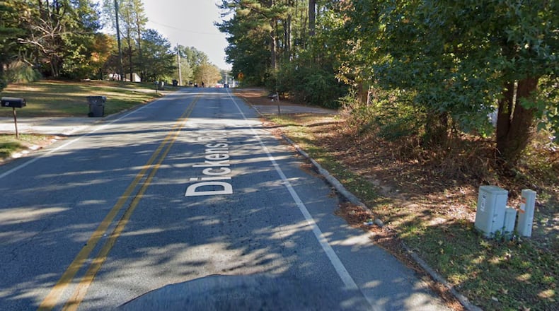 Sidewalks and pedestrian facilities will be added on Dickens Road from Dundee Drive to Indian Trail Lilburn Road and Williams Road from Harbins Road to Sherwin Drive in Lilburn. (Google Maps)