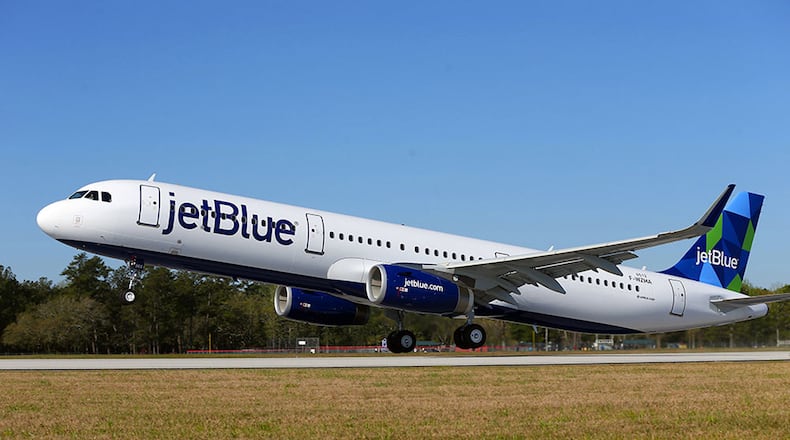 File photo of a JetBlue airplane