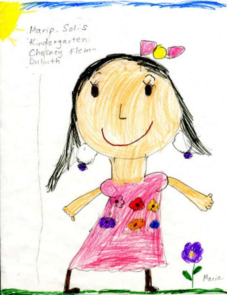 Gwinnett kids draw mom 1