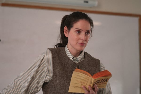 This image released by A24 shows Eva Victor in a scene from "Sorry, Baby." (A24 via AP)