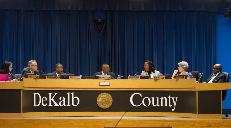 The DeKalb County Board of Commissioners is holding its first night meeting in Dunwoody on Feb. 21. STEVE SCHAEFER / SPECIAL TO THE AJC
