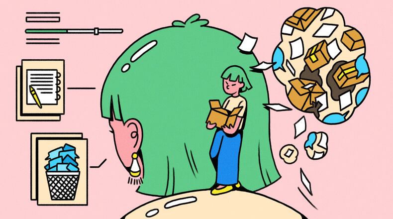 Spring cleaning isn't just a physical act of dusting and decluttering your home. It can also apply to refreshing our mindset. (Illustration: Broly Su / AJC)