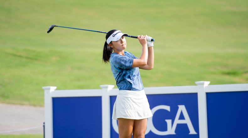 Athena Yoo of Lambert High School, shown at the 2023 Georgia Women's Amateur. (Photo by Kate Awtrey-King)