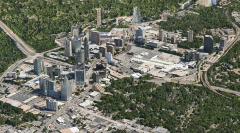 A study of the city of Atlanta’s tree canopy in 2008 helped city decision-makers and stakeholders better understand and manage the layer of leaves, branches and stems of trees that cover the ground when viewed from above. Photo courtesy of Georgia Tech