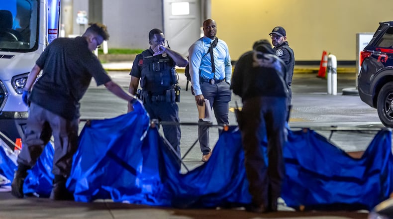 Atlanta police are investigating a deadly shooting at a Buckhead gas station Thursday.