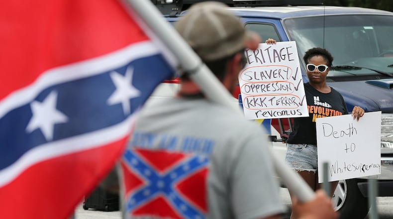 Culture wars have erupted over displays of Confederate flags and historical figures. CURTIS COMPTON / CCOMPTON@AJC.COM