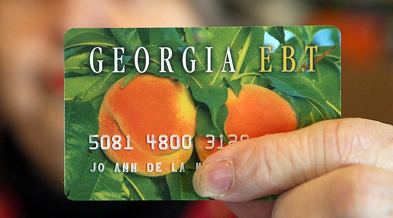 The Georgia EBT card can be used at gorcery stores and farmers markets for food purchases.