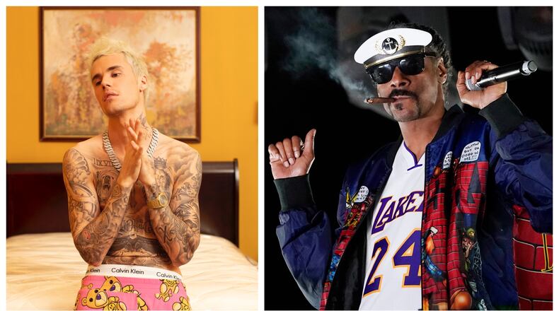 Justin Bieber and Snoop Dogg are among the major names performing during the Triller Fight Club event at Mercedes-Benz Stadium Saturday. Courtesy of Def Jam Recordings/AP