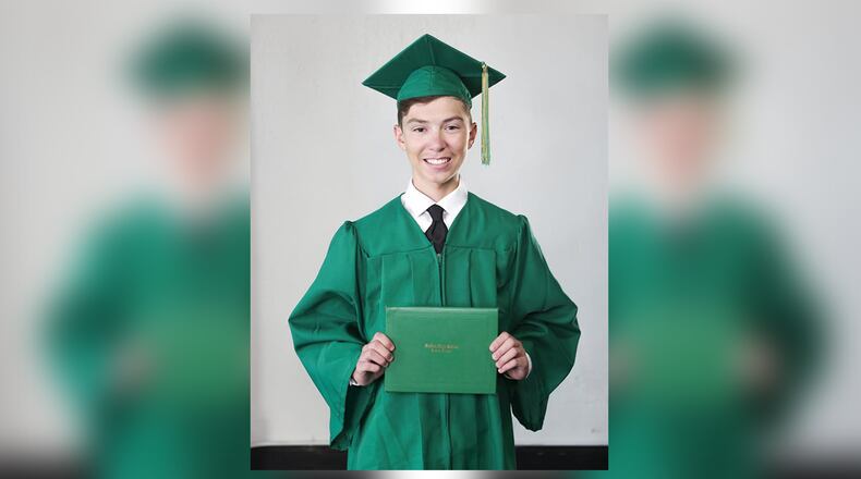 Jonathan Cole Moody, a graduating senior at Buford High School, will be one of more than 300 students celebrating with a traditional in-person ceremony. PHOTO COURTESY OF LILY MCGREGOR PHOTOGRAPHY
