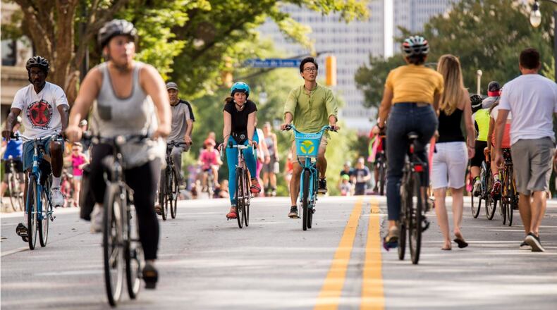 Atlanta Streets Alive celebrates its 10th anniversary with a virtual birthday party on May 20. CONTRIBUTED
