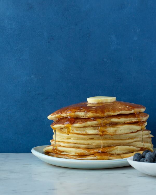 Buttermilk Kitchen has built a reputation for its brunch delights, including the O.G. buttermilk pancakes. Courtesy of Angie Mosier 