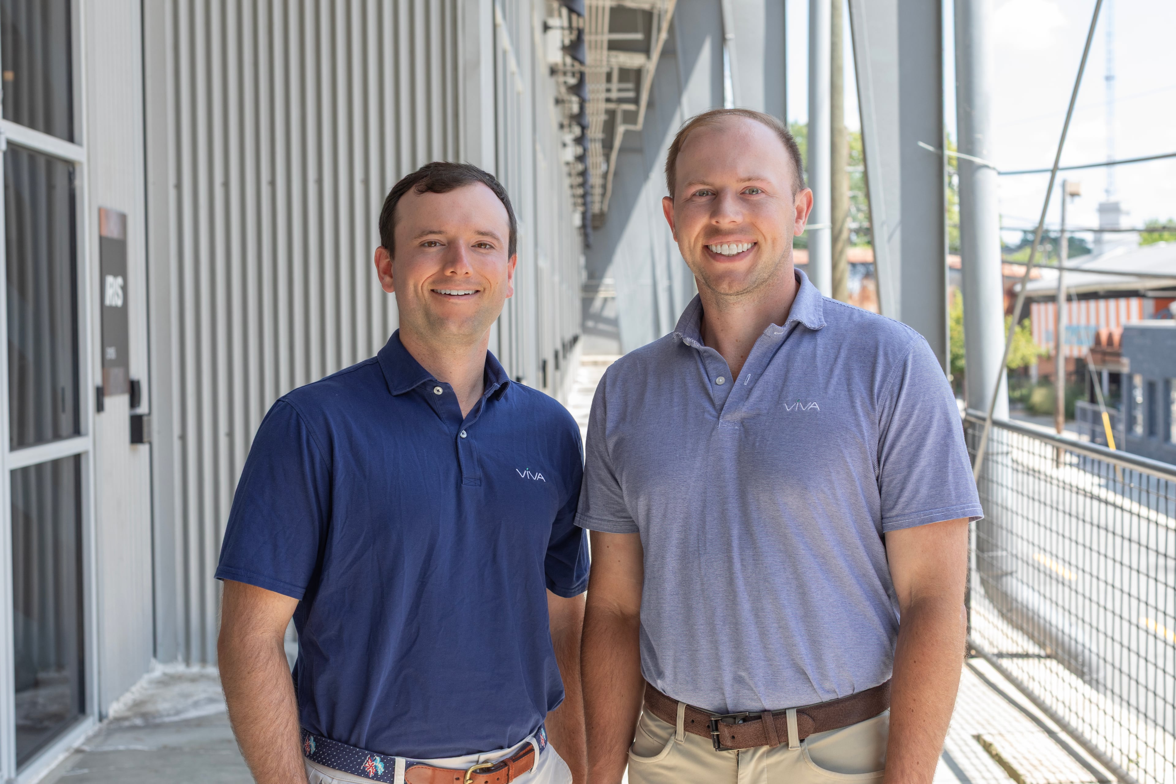 "We allow people with good jobs but maybe damaged credit history to get access to a good loan," says Jack Markwalter (right) with his brother Hodges. They're co-founders of the Atlanta-based lending startup VIVA Finance. (Courtesy of VIVA Finance/Heidi Harris Photography)