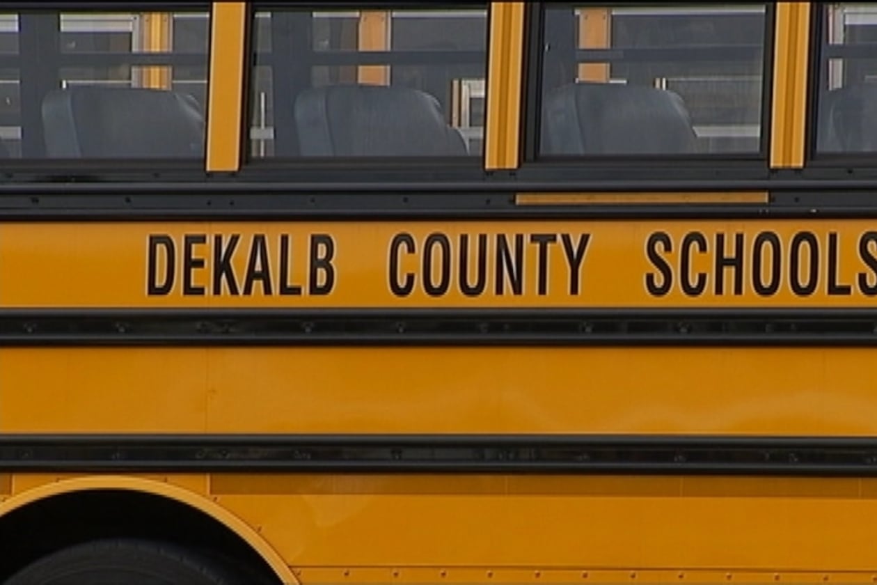 DeKalb County police say officers responded to a reported shooting around 7:51 a.m. Tuesday morning at Stone Mill Drive and Juliette Road. Police and the DeKalb County School District are investigating the incident. (AJC 2020)