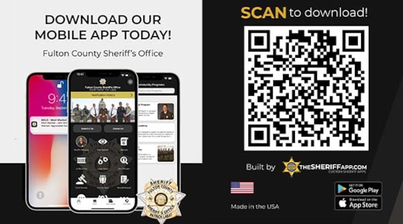 To help residents and visitors of Fulton County, a new app has been introduced by Fulton Sheriff Patrick “Pat” Labat and the Fulton County Sheriff’s Office. (Courtesy of Fulton County)