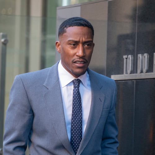 British YouTuber and rapper known as Yung Filly, whose real name is Andres Felipe Valencia Barrientos, leaves Western Australian District Court in Perth, Australia, Monday, July 27, 2026. (Aaron Bunch/AAP Image via AP)