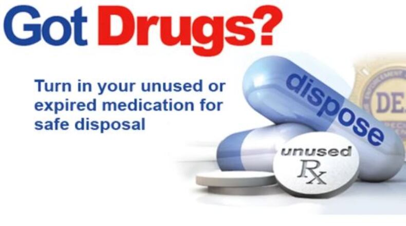 The DeKalb County Board of Health and DeKalb Police are hosting a National Drug Takeback Day event Saturday, April 27. CONTRIBUTED