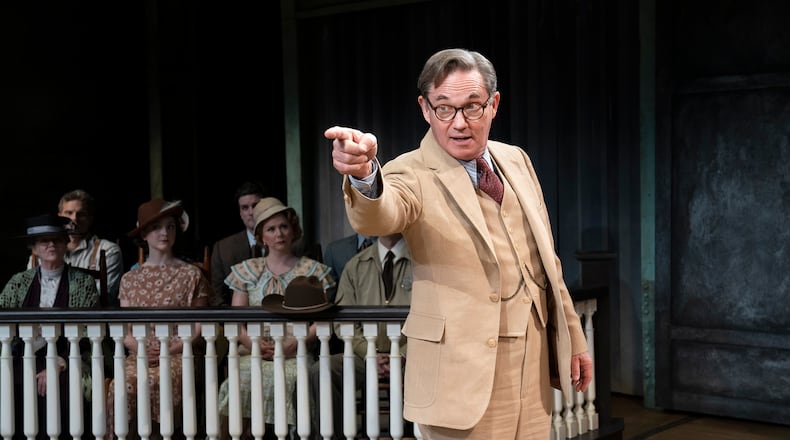 Richard Thomas stars as Atticus Finch in Aaron Sorkin’s adaptation of “To Kill a Mockingbird.” The nationally touring production comes to the Fox Theatre from May 7-12.
(Photo by Julieta Cervantes)