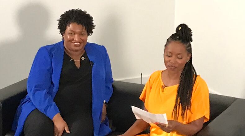 At a special panel discussion at Moonshine Post Production, Stacey Abrams and Erika Alexander discussed Abrams' favorite TV shows and keeping the Georgia film and TV tax credit strong.