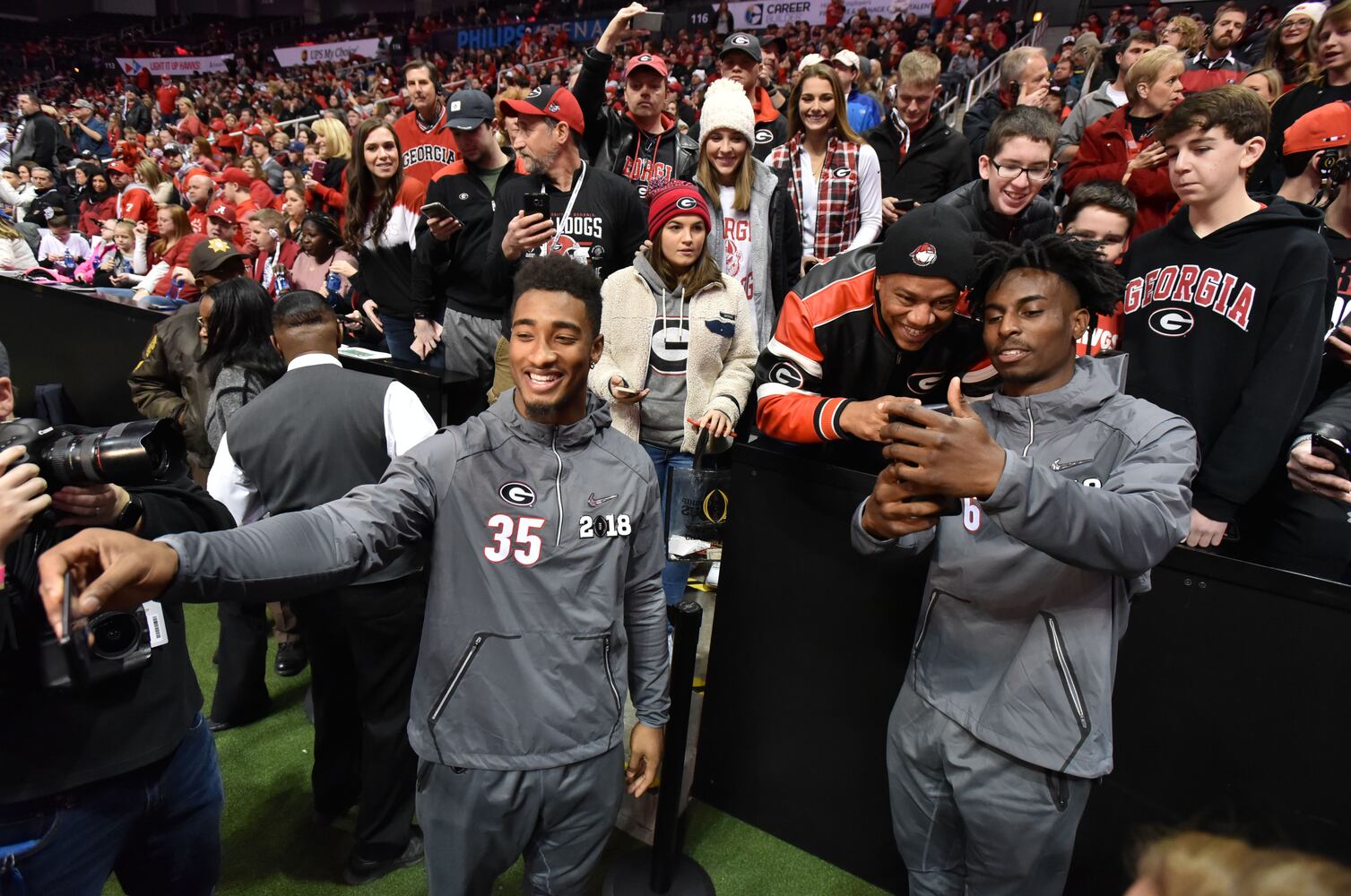 Photos: Bulldogs meet the press during Media Day at Philips Arena