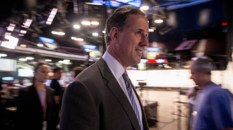 Republican presidential candidate and former Pennsylvania senator Rick Santorum. AP/Andrew Harnik