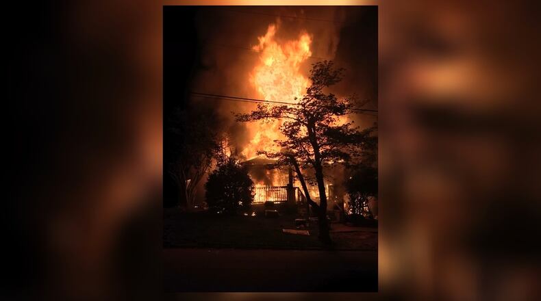 A home on Cherry Street was destroyed in a fire early Friday morning. One person made it out with minor injuries, according to the LaGrange Fire Department. Another person was found dead inside the home.
