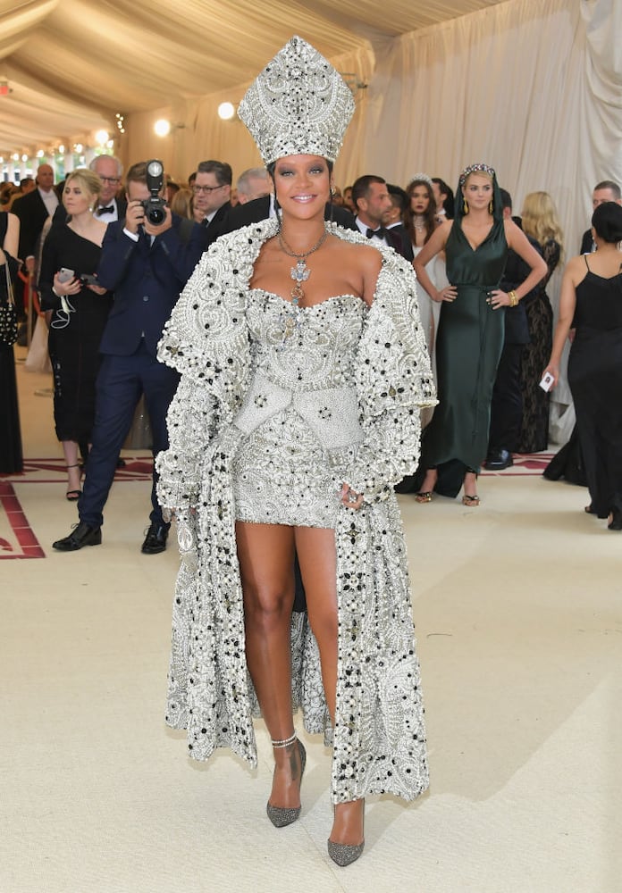 Rihanna channels the Pope at 2018 Met Gala