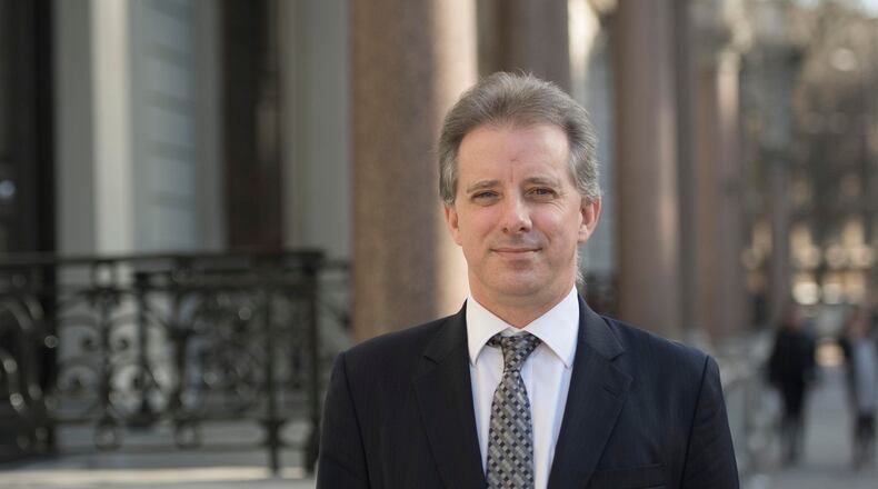 Christopher Steele, the former British spy shown in London in a 2017 file photo, wrote the controversial 'Steele dossier' about alleged ties between Donald Trump and Russia.