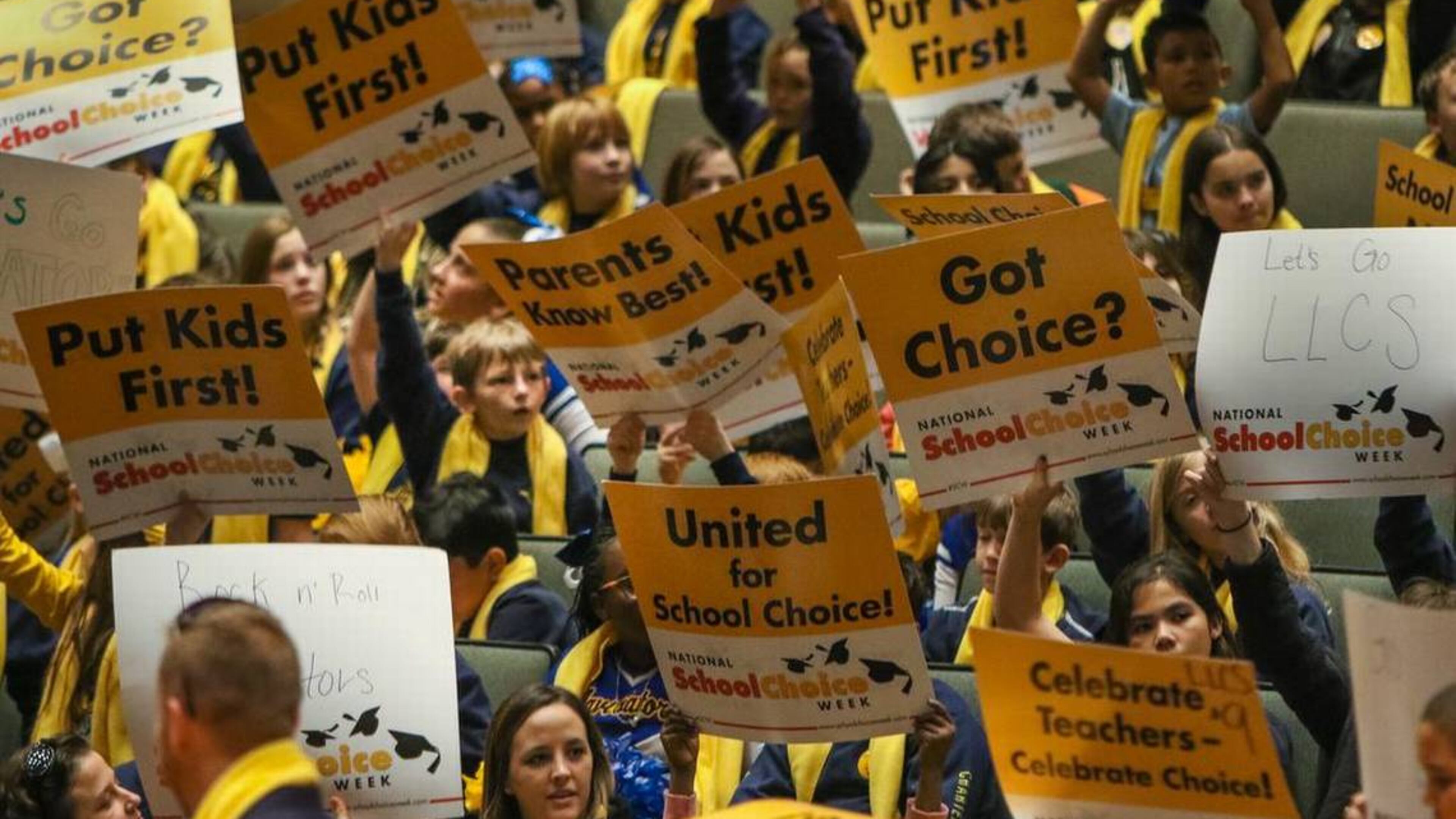 Advocates of private and public school choice gather for the My SC Education Rally in 2016 in Columbia, South Carolina. (Tim Dominick/TNS 2016)