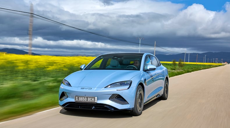 The Chinese-made BYD Seal is a rival to the Tesla Model 3. Courtesy BYD