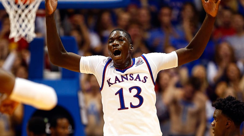 Kansas freshman Cheick Diallo could be an option for the Hawks with 21st pick in Thursday’s NBA Draft. (Associated Press)