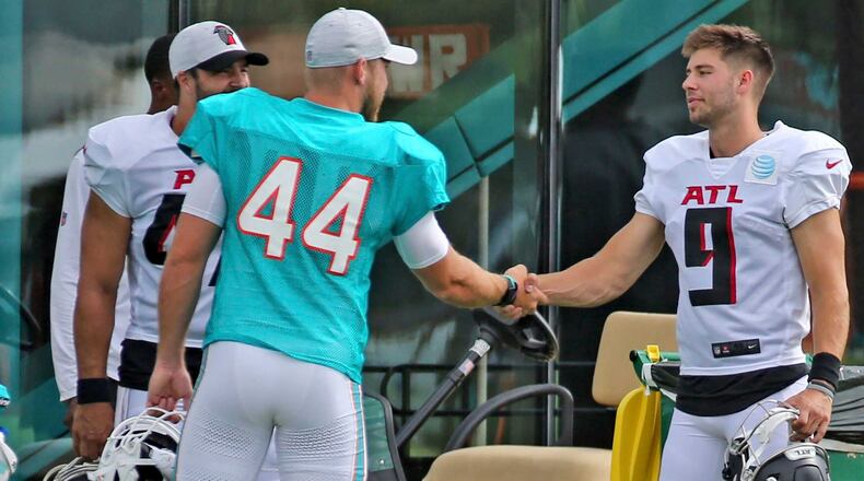 The Falcons also had joint practices with the Dolphins in 2021. (Charles Trainor Jr./Miami Herald)