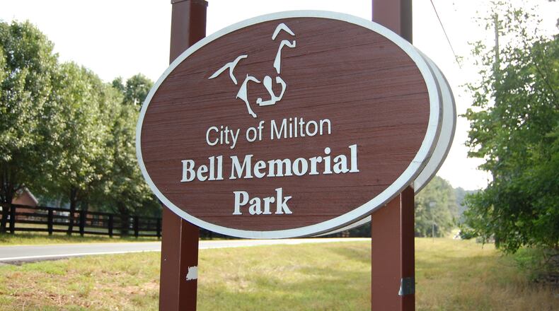 The Milton City Council recently approved a contract to repair water damage at Bell Memorial Park. Courtesy City of Milton