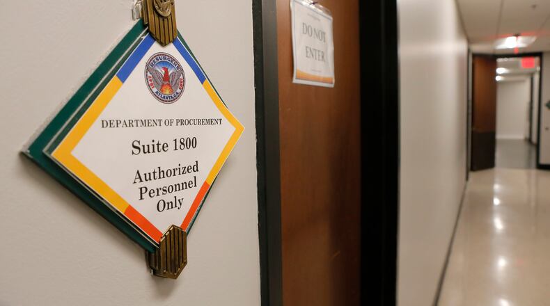 Questions about Atlanta's procurement process have swirled since federal prosecutors charged two contractors with conspiracy to commit bribery to win city contracts. BOB ANDRES /BANDRES@AJC.COM