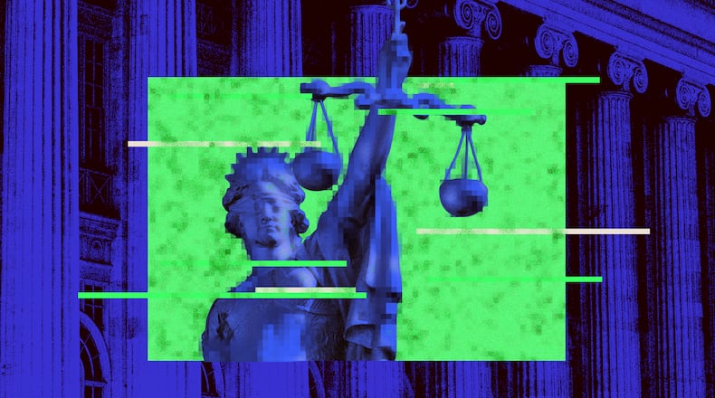 Attorneys and self-represented litigants in Georgia have been punished by judges for making bogus legal arguments with artificial intelligence. (Photo Illustration: Philip Robibero/AJC | Source: Getty)