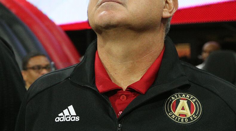 March 11, 2018 Atlanta: Atlanta United head coach Gerardo Martino during the match against D.C. United on Sunday, March 11, 2018, in Atlanta.    Curtis Compton/ccompton@ajc.com