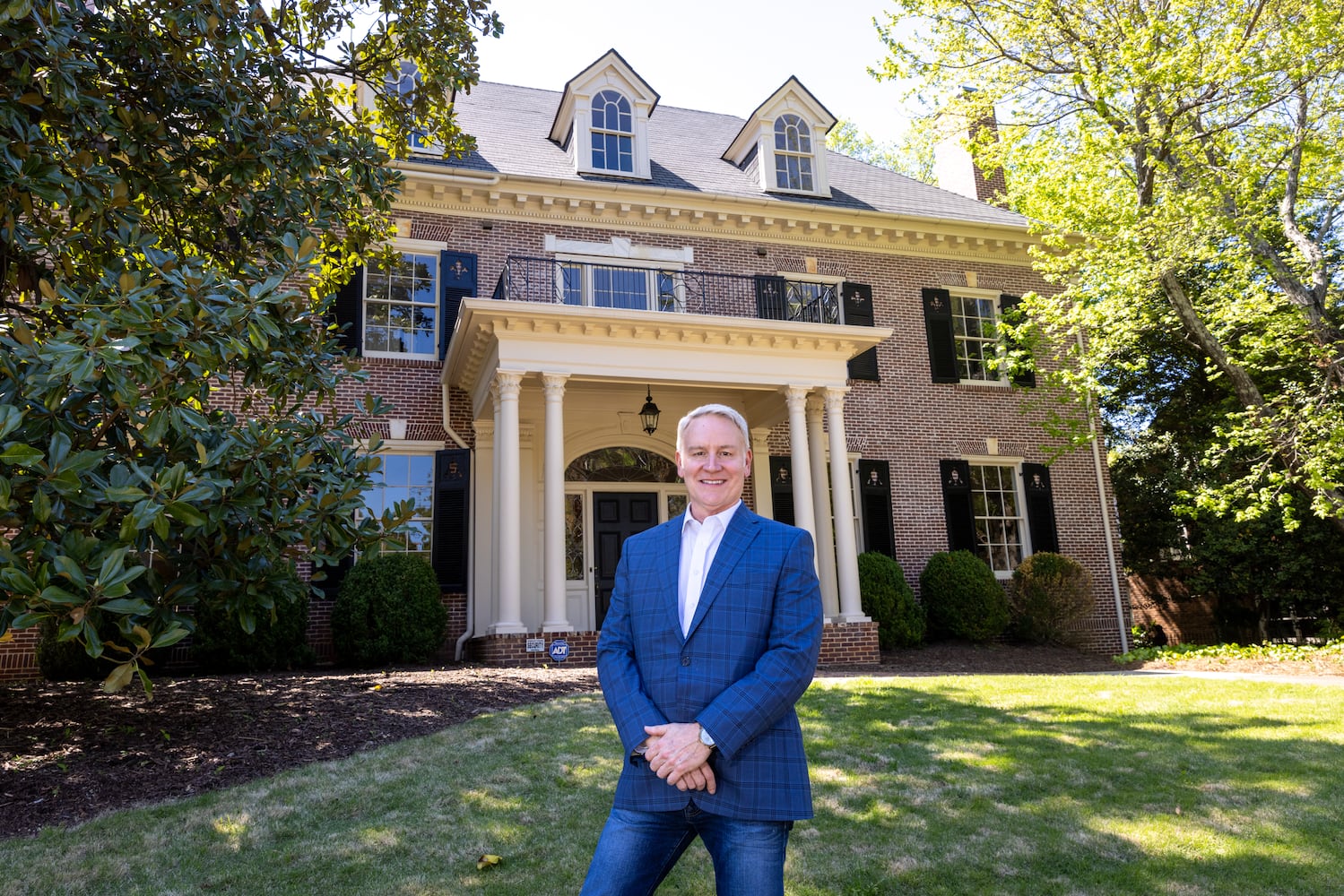 Why did they chop the last mansion on Peachtree in half?
