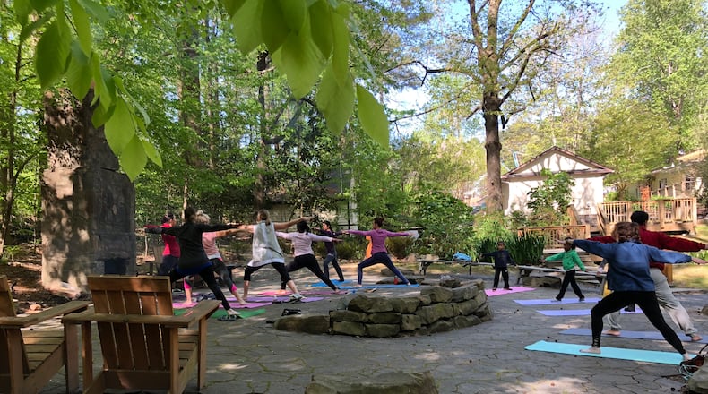 The Dunwoody Nature Center offers Soulstice Yoga celebrating the change of seasons each year. The winter solstice class will be held Dec. 21.