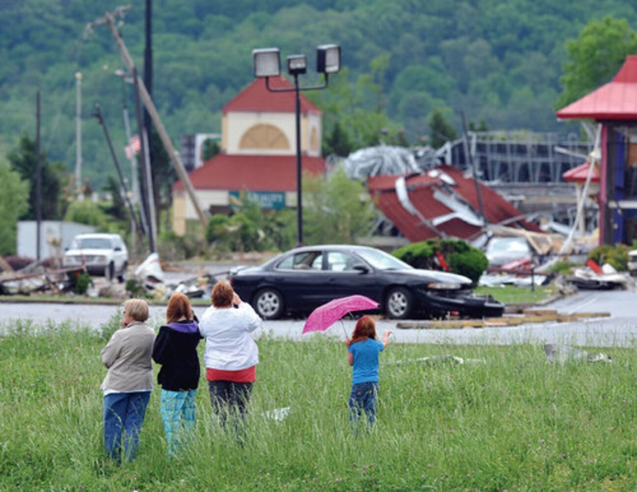 Destruction in Ringgold, Rome