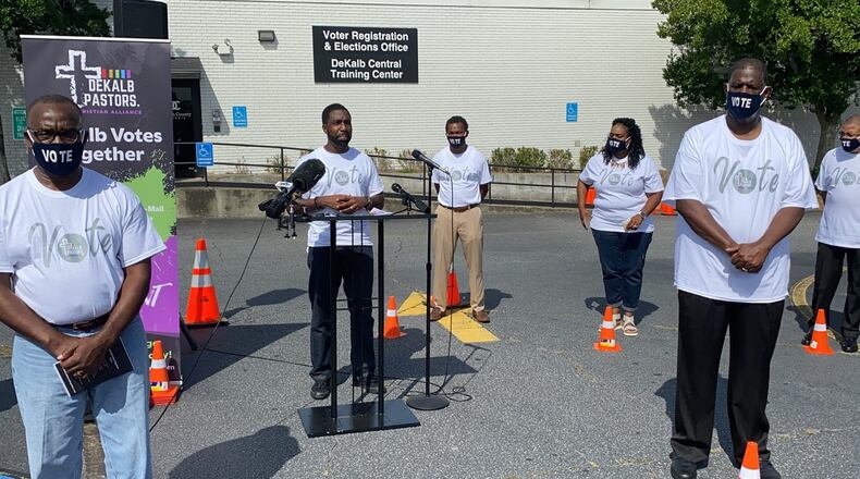 DeKalb Pastors Christian Alliance has mobilized to push early voting by mail, ballot drop boxes.