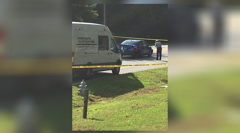 Gwinnett police said a woman was stabbed multiple times and involved in at least three car accidents Thursday. (Credit: Channel 2 Action News)